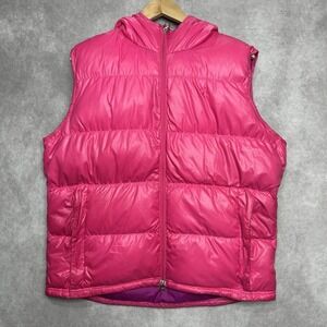 Nike ACG Goose Down Puffer Hooded Vest Youth XL (16-18) Pink Warm!
